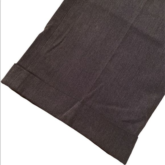 ANN TAYLOR LOFT Gray Rolled Cuff Wide Leg Pants - Picture 3 of 7